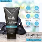 Buy Globus Naturals Charcoal Face Wash Enriched with Tea Tree,Neem & Papaya for Deep Cleanse,Oil Control,Anti-Acne & Pimples, Blackhead Removal Face Wash (200 g) - Purplle