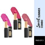 Buy Blue Heaven Powder Matte Lipsticks Sweet Summer Combo, Set of 3 - Purplle