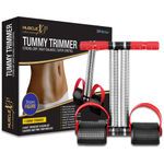 Buy MuscleXP DrFitness+ Tummy Trimmer For Women & Men With Pedal Resistance Band & Steel Coil Pull Up Bar, Workout equipment for Home Workout, Perfect for Arms, Legs, Hips & Thighs - Purplle