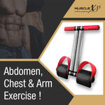 Buy MuscleXP DrFitness+ Tummy Trimmer For Women & Men With Pedal Resistance Band & Steel Coil Pull Up Bar, Workout equipment for Home Workout, Perfect for Arms, Legs, Hips & Thighs - Purplle