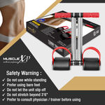 Buy MuscleXP DrFitness+ Tummy Trimmer For Women & Men With Pedal Resistance Band & Steel Coil Pull Up Bar, Workout equipment for Home Workout, Perfect for Arms, Legs, Hips & Thighs - Purplle