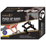 Buy MuscleXP DrFitness+ Push Up Bars Stand with Foam Grip Handle for Chest Press, Arm & Core Strength, Home Gym Fitness Exercise for Men and Women - Purplle