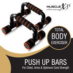 Buy MuscleXP DrFitness+ Push Up Bars Stand with Foam Grip Handle for Chest Press, Arm & Core Strength, Home Gym Fitness Exercise for Men and Women - Purplle