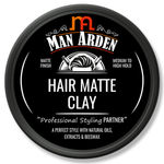 Buy Man Arden Hair Matte Clay Professional Styling For Matte Finish, Medium to High Hold, Adds Thickness and Texture, Non Greasy, Anytime Re-Stylable (50 g) - Purplle