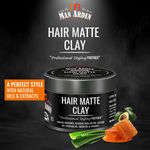 Buy Man Arden Hair Matte Clay Professional Styling For Matte Finish, Medium to High Hold, Adds Thickness and Texture, Non Greasy, Anytime Re-Stylable (50 g) - Purplle