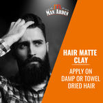 Buy Man Arden Hair Matte Clay Professional Styling For Matte Finish, Medium to High Hold, Adds Thickness and Texture, Non Greasy, Anytime Re-Stylable (50 g) - Purplle