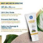 Buy The Moms Co. Mineral Sunscreen for Women & Men with Zinc Oxide | SPF 45+ PA++++ | Non-Greasy | Protection from UVA & UVB | No White Cast | Dermatologically Tested- 50 Gm - Purplle