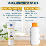 Buy The Moms Co. Mineral Sunscreen for Women & Men with Zinc Oxide | SPF 45+ PA++++ | Non-Greasy | Protection from UVA & UVB | No White Cast | Dermatologically Tested- 50 Gm - Purplle