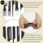 Buy MeSkin Set Of 10 Professional Hair Cutting & Styling Comb Kit - Purplle