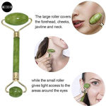 Buy MeSkin Jade Roller and Gua Sha Set for Face Massage, Natural Himalayan Jade Stone Massager Tool Combo for Anti-Aging, Wrinkles & Fine Lines.(Assorted Colors) - Purplle