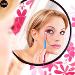 Buy MeSkin 10 Pcs Bluish Makeup Brushes Set for Womens & Girls - Pack of 10 (Assorted Colors) - Purplle