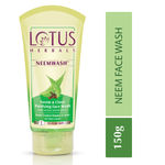 Buy Lotus Herbals Neemwash Neem & Clove Ultra Purifying Face Wash With Active Neem Slices | Suitable For Oily To Combination Skin | For Acne Prone Skin | 150ml - Purplle