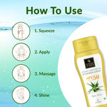 Buy Good Vibes Aloe Vera Wide Spectrum Sunscreen Lotion SPF 50 | Non-Greasy, Anti-Ageing | Nourishing | No Parabens, No Animal Testing (120 ml) - Purplle