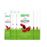 Buy OZiva Biotin Fizzy Drink for Better Hair, Skin, & Nails (Pack of 6) - Purplle