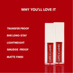 Buy Cuffs N Lashes Matte Liquid Lipstick, Date With Sun 15 - 6 ml - Purplle