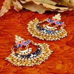Buy Crunchy Fashion New Collection Of Chandbali Earrings Gold- Plated Colour RAE1243 - Purplle