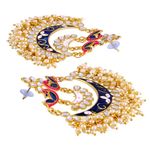 Buy Crunchy Fashion New Collection Of Chandbali Earrings Gold- Plated Colour RAE1243 - Purplle