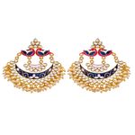 Buy Crunchy Fashion New Collection Of Chandbali Earrings Gold- Plated Colour RAE1243 - Purplle