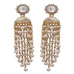 Buy Crunchy Fashion Traditional Stylish Long Jhumka Jhumki Party & Wedding wear Earrings for women RAE1676 - Purplle