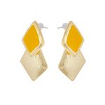 Buy Crunchy Fashion Yellow Drop earrings - Purplle