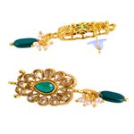 Buy Crunchy Fashion Traditional Wedding Collection Choker Necklace With Earrings RAS0302 - Purplle