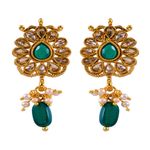 Buy Crunchy Fashion Traditional Wedding Collection Choker Necklace With Earrings RAS0302 - Purplle