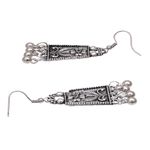 Buy Crunchy Fashion Oxidised Antique Silver Meena Work Handcrafted Jewellery Set CFS0375 - Purplle