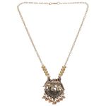 Buy Crunchy Fashion Oxidized German Goldeb Royal elephant Design Long Necklace CFN0902 - Purplle