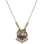 Buy Crunchy Fashion Oxidized German Goldeb Royal elephant Design Long Necklace CFN0902 - Purplle
