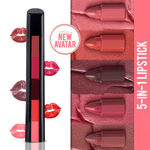 Buy NY Bae 5 in 1 Lipstick - Happy Hues 01 (6.5 gm) | Creamy Matte | Lip Crayon | Multi-use: Blush, Eyeshadow, Lip Liner, Bronzer | Pink & Red Shades | Travel Kit - Purplle