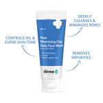 Buy The Derma Co.Pore Minimizing Clay Daily Face Wash with 1% Niacinamide & 2% PHA for Open Pores (100 ml) - Purplle