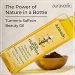 Buy AURAVEDIC Skin Lightening Oil 100 Ml. Saffron Oil/Turmeric Face oil for Glowing Skin, Pigmentation,Dark spots,Skin Whitening, Skin Brightening for Women/Men - Purplle