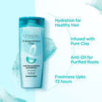 Buy L'Oreal Paris Purifying and Hydrating Shampoo, Rebalancing & Hydrating, For Oily Roots & Dry Ends, Extraordinary Clay, 180 ml - Purplle