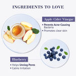 Buy Good Vibes Apple Cider Vinegar & Blueberry Anti Acne Face Gel | Forever Collection | Hydration, Promotes elasticity, Prevents acne | No Parabens, No Mineral Oils, No Sulphates, No Animal Testing, No Silicone, Vegan (50 g) - Purplle