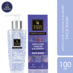 Buy Good Vibes Apple Cider Vinegar & Blueberry Anti Acne Face Wash (100 ml) - Purplle
