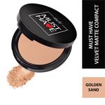 Buy Iba Must Have Velvet Matte Pressed Compact Powder - Golden Sand, 9g | High Coverage l Ultra Blendable l Face Makeup | Weightless Formula | SPF 15 | Oil Free Fresh Matte Finish look | 100% Natural, Vegan & Cruelty-Free - Purplle