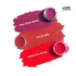 Buy Love Earth Lip Tint & Cheek Tint Multipot - Pink From Inside With Jojoba Oils & Vitamin E For Lips, Eyelids And Cheeks, Creamy Matte - Purple - Purplle