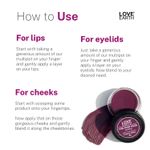 Buy Love Earth Lip Tint & Cheek Tint Multipot - Pink From Inside With Jojoba Oils & Vitamin E For Lips, Eyelids And Cheeks, Creamy Matte - Purple - Purplle