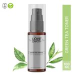 Buy Love Earth Green Tea Toner With Richness Of Green Tea And Essential Oil For Hydrating, Nourishing And Moisturised Skin, Suitable For All Skin Types 100 ml - Purplle