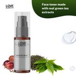 Buy Love Earth Green Tea Toner With Richness Of Green Tea And Essential Oil For Hydrating, Nourishing And Moisturised Skin, Suitable For All Skin Types 100 ml - Purplle