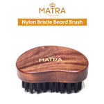 Buy Matra Professional Nylon Bristle Beard Brush for Men with Neem wood | Pocket Size Beard Brush for Beard Growth & Beard Styling Pack of 2 - Purplle