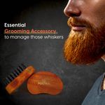 Buy Matra Professional Nylon Bristle Beard Brush for Men with Neem wood | Pocket Size Beard Brush for Beard Growth & Beard Styling Pack of 2 - Purplle