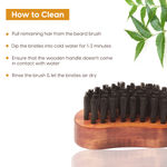 Buy Matra Professional Nylon Bristle Beard Brush for Men with Neem wood | Pocket Size Beard Brush for Beard Growth & Beard Styling Pack of 2 - Purplle