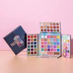 Buy Beauty Glazed 105 Colors 5 in 1 Pastel Paradise Palette Neon Glitter Rainbow Shimmer Matte Eye - Purplle