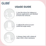 Buy GUBB 360° Vanity Mirror with Storage Tray & Branch, Rotating Table Mirror - Pink - Purplle