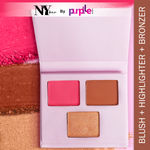 Buy NY Bae Face Palette - 03 (6 g) | Blush + Highlighter + Contour | 3 In 1 | Pink, Brown & Rose Gold | Rich Colour | Multipurpose | Travel-Friendly - Purplle
