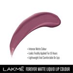 Buy Lakme Forever Matte Liquid Lip Colour - Mauve Fling (5.6 ml) - Purplle