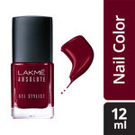 Buy Lakme Absolute Gel Stylist Nail Color, Warrior (12 ml) - Purplle