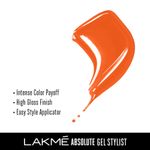 Buy Lakme Absolute Gel Stylist Nail Color, 99 Pumpkin, 12ml - Purplle