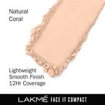 Buy Lakme Face It Compact, Natural Coral, 9 gm - Purplle